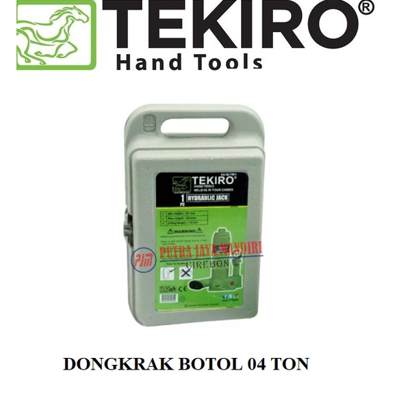 Tekiro  Dongkrak Botol 4 Ton Hydraulic Bottle Jack