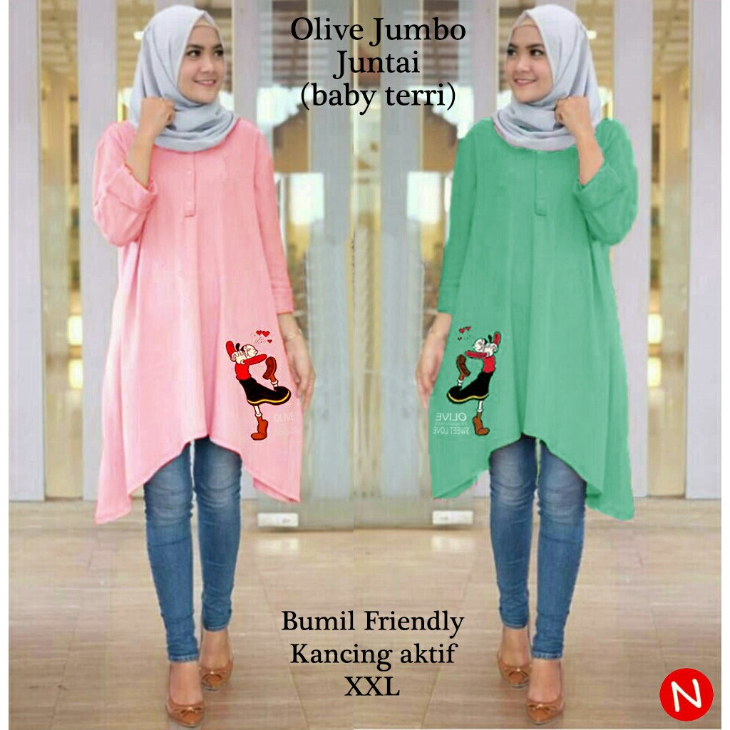 model baju mini dress terkini dan muraholive jumbo