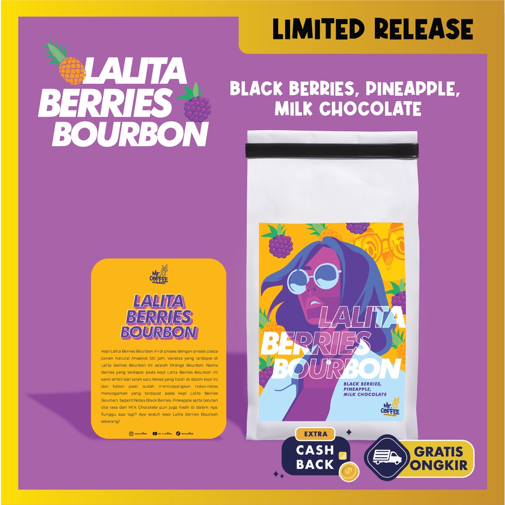 

Kopi Arabika LALITA BERRIES BOURBON 200g | Single Origin Specialty