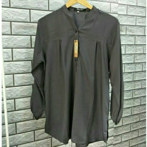Blouse polos rayon - abu tua - fathin basic -blouse jumbo-1