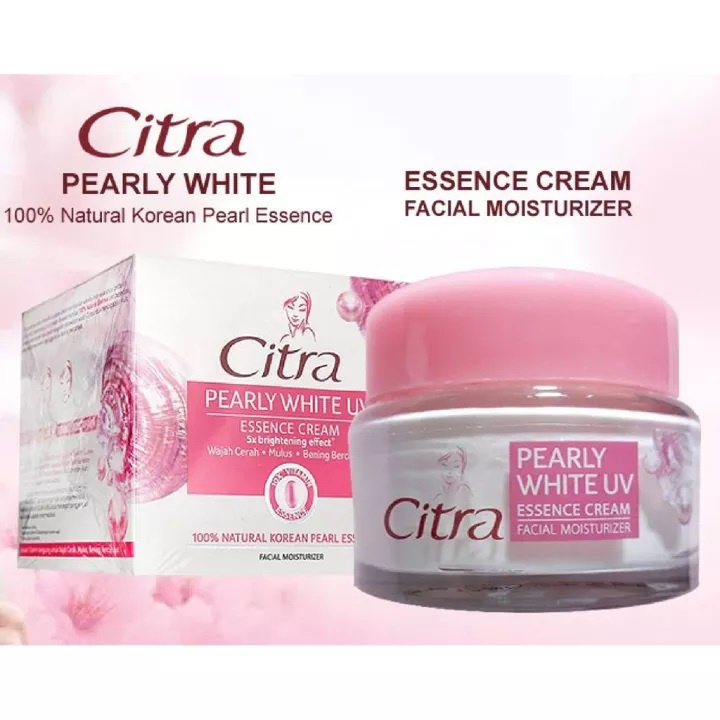 AuraKiranaBeauty Citra Sakura Glow UV Powder Cream Tone Up / Pearly Glow UV Essence Cream Facial Moi