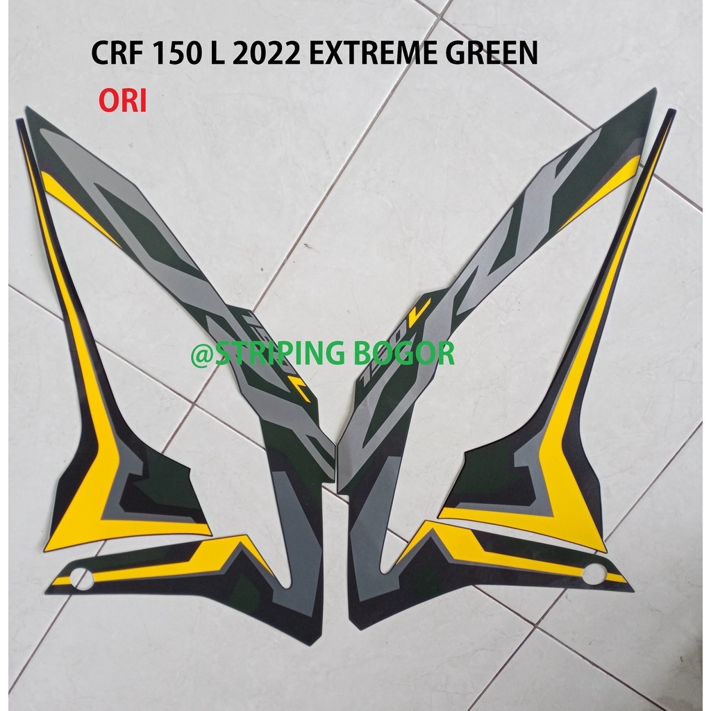 Sticker Motor Honda CRF 150 L 2022 Extreme Green
