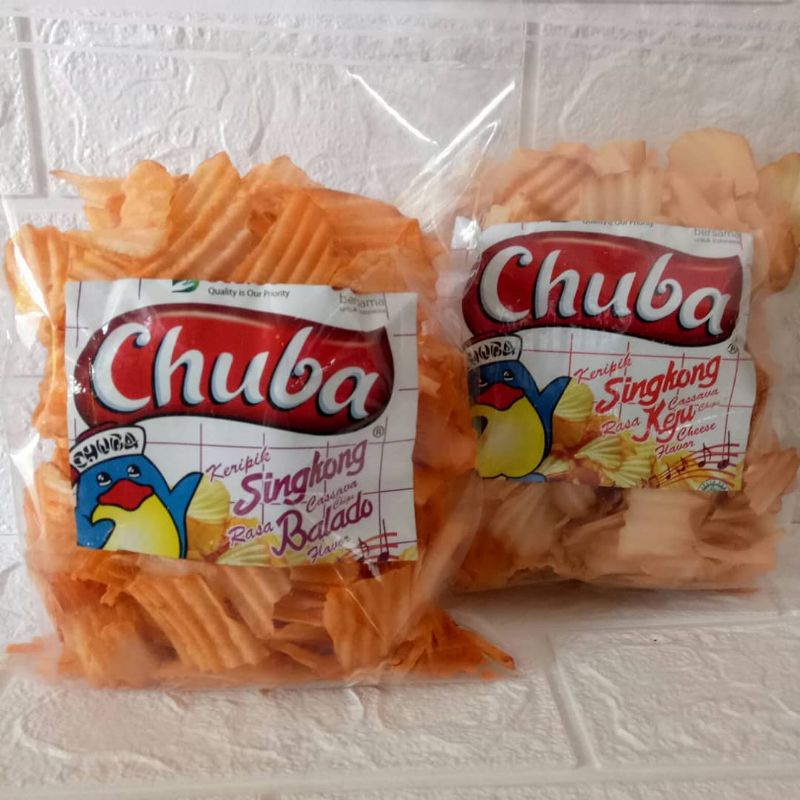 SNACK KILOAN KERIPIK SINGKONG CHUBA ORIGINAL / CHUBA KEJU CHUBA BALADO KILOAN ORI