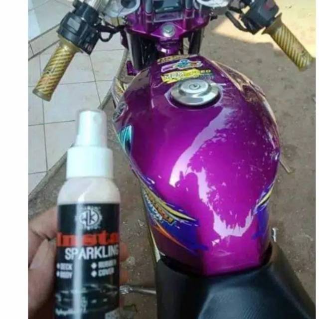 Plastrim restored/penghitam body motor dan pengkilap insta sparkling paket