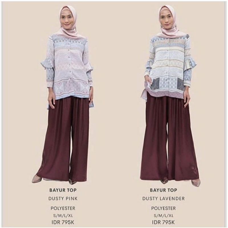 Riamiranda Bayur Top Dusty Pink