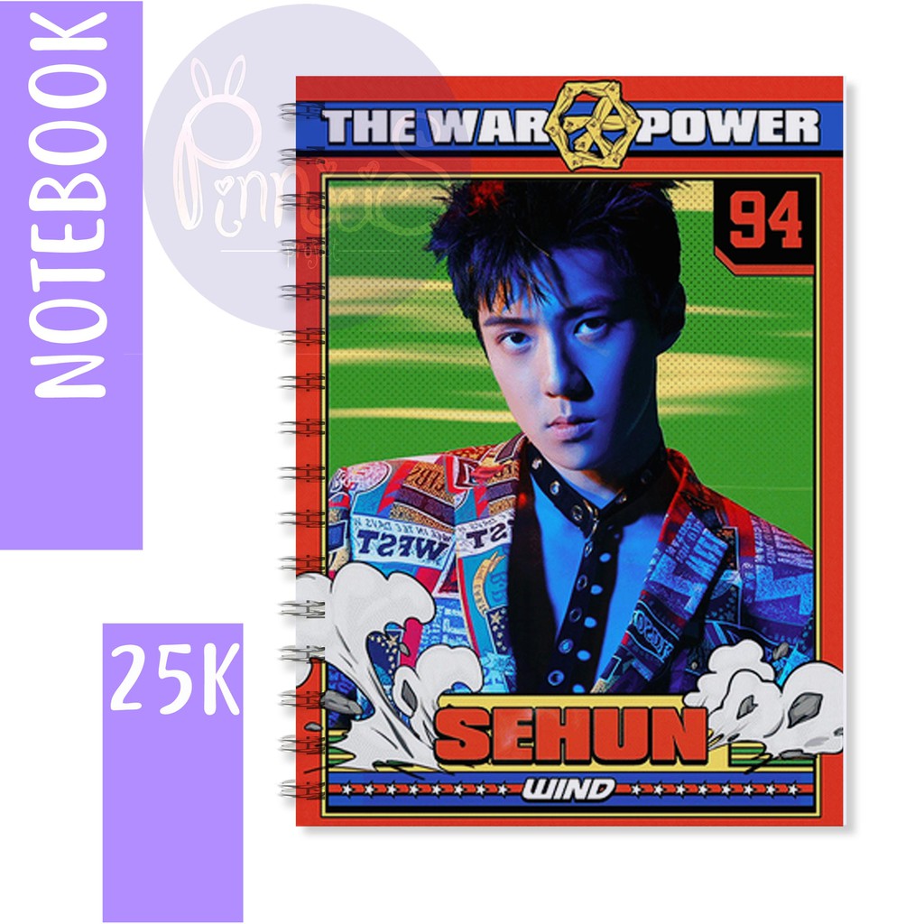 

NOTEBOOK / BUKUTULIS A5 KPOP EXO POWER VER. SEHUN