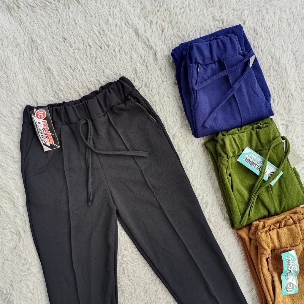 CELANA DOTY CREPE ANAK TANGGUNG 14-16 TAHUN / CELANA ANAK PPEREMPUAN / CELANA PANJANG ANAK TANGGUNG / DOTY CREPE ANAK