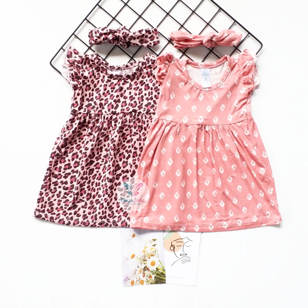 Plazababyku MX DRESS CELLINE dress bayi bunga 3-18 bulan Free headband part3