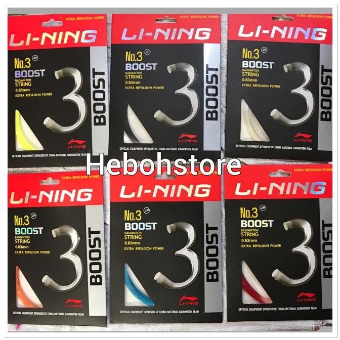 Senar Raket Badminton Lining Li-Ning No3 No 3 Boots Japan Original Original|Asli|Premium|Diskon|Ori