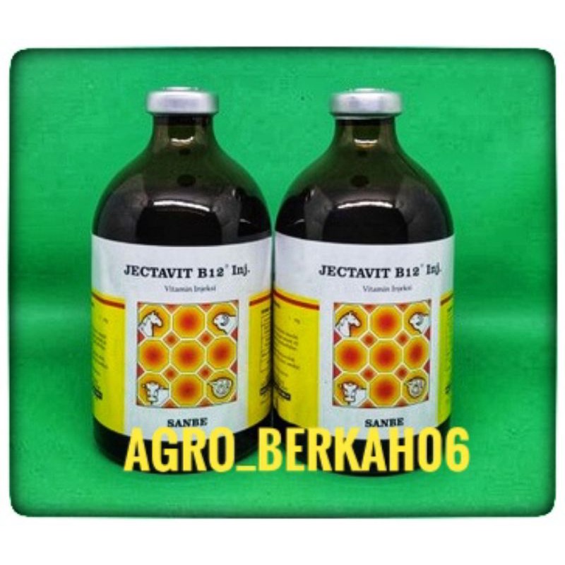 JECTAVIT B 12 kemasan 100ml mengatasi defisiensi vitamin B12 pada seluruh hewan