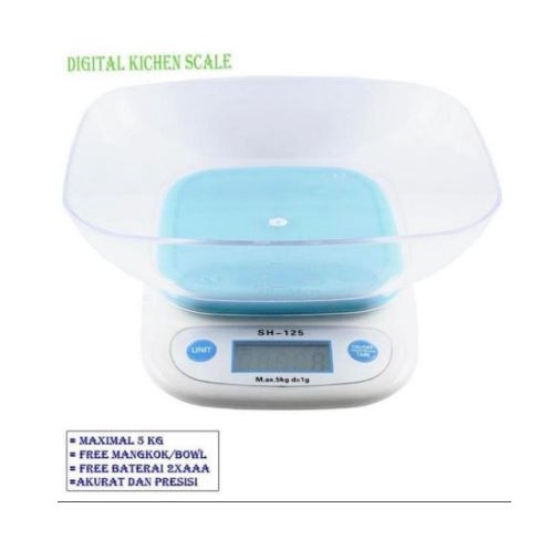 TIMBANGAN DAPUR KUE MANGKOK DIGITAL ELECTRONIC KITCHEN SCALE SH 125