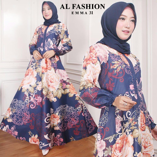 AB Agen Baju Official Shop - gamis katun maxi emma