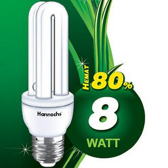 Lampu Hannochs PLC 2U, 3U ( Lampu Hemat Energi)