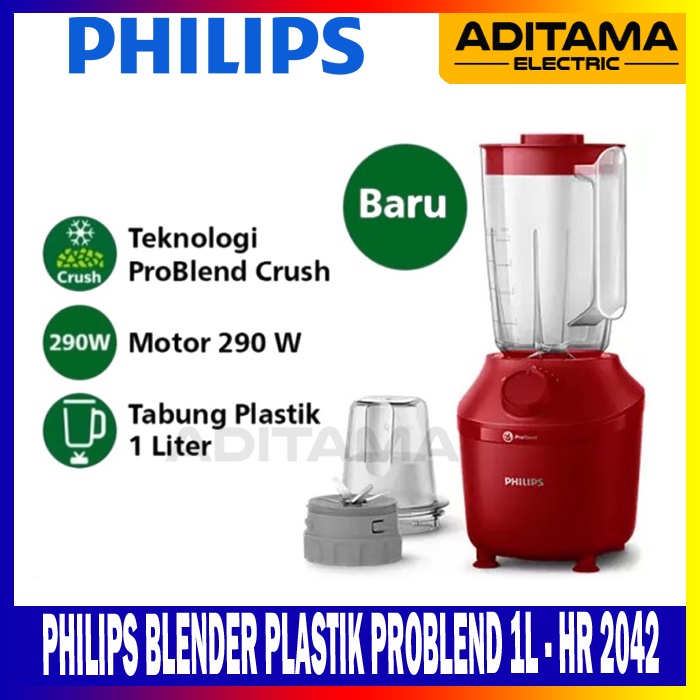 PHILIPS BLENDER PROBLEND CRUSH 1 LITER HR-2042 HR2042