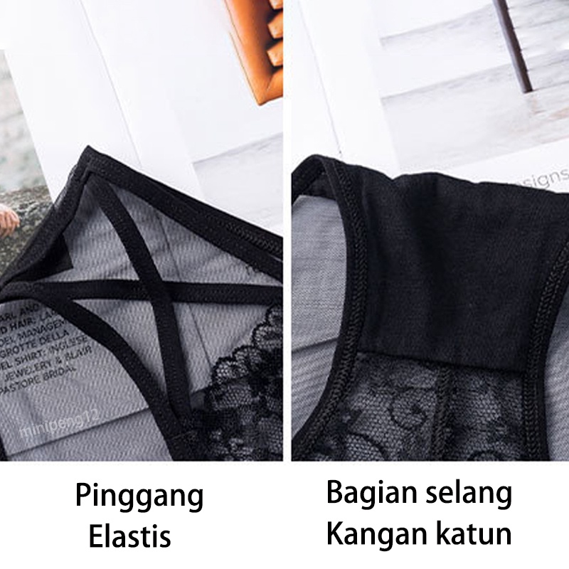 Celana dalam Wanita Renda Seamless Sexy Transparan Best Seller cd wanita sexy Grosir