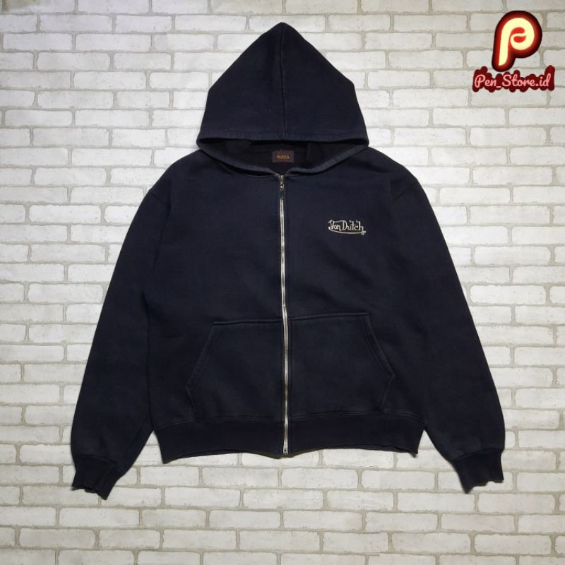 ziphoodie zip hoodie Von Dutch original bordir