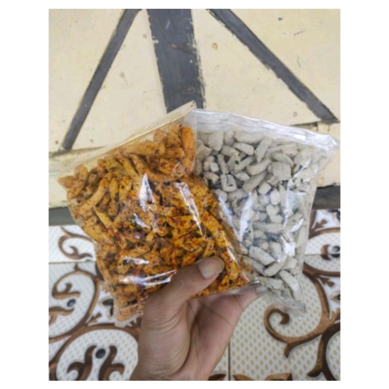 

Basreng pedas daun jeruk isi 200gram