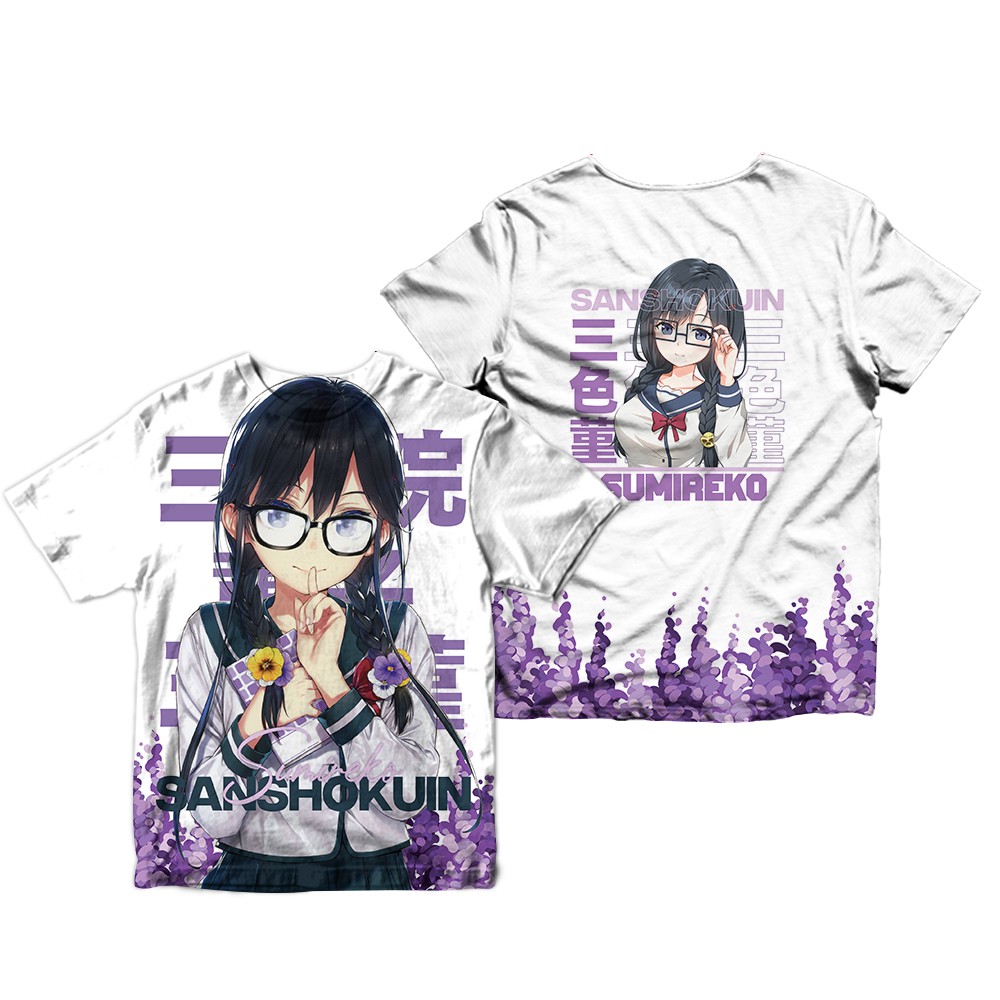 Kaos Anime Sanshokuin Sumireko Tshirt, Animophilia