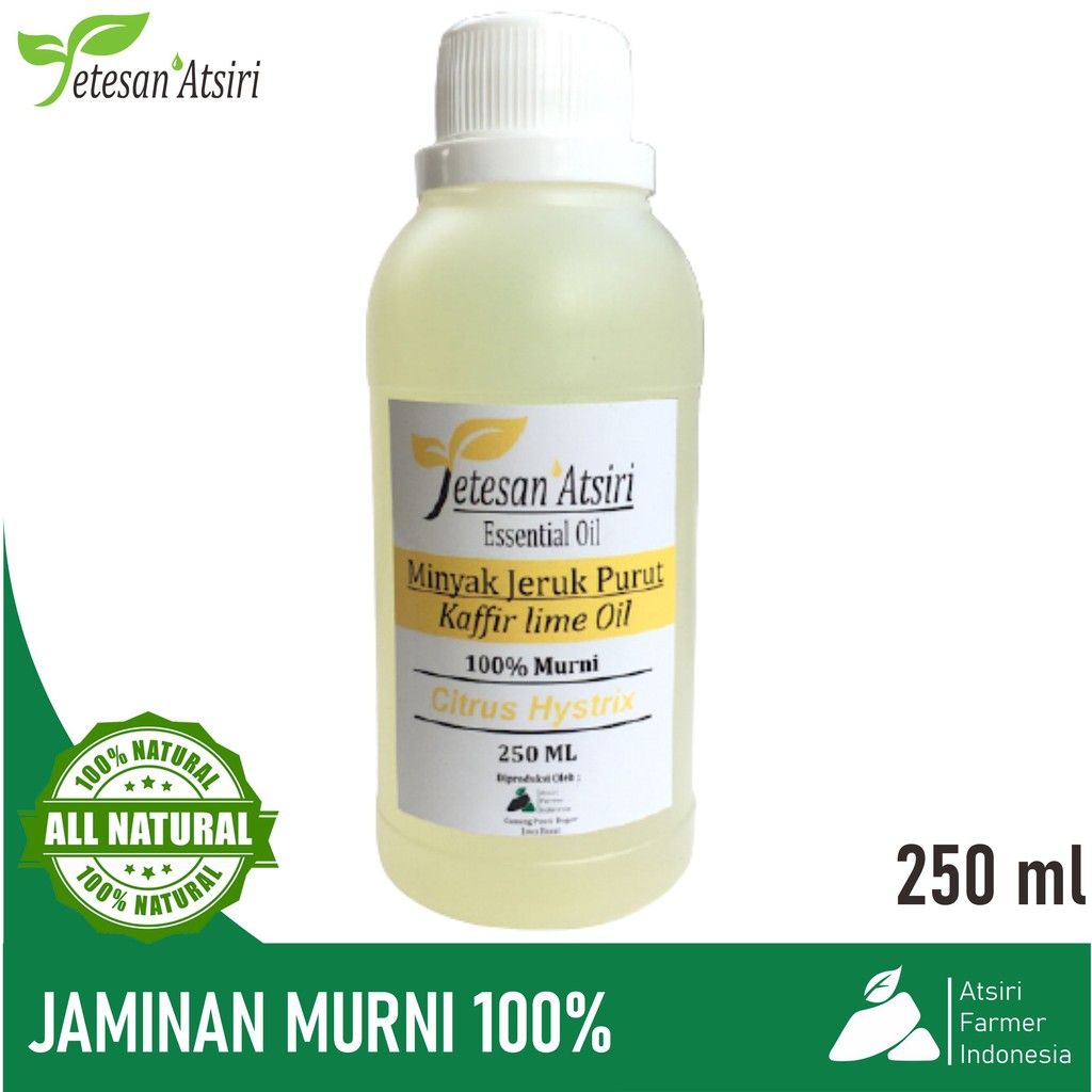 250ml minyak atsiri jeruk purut murni 100% kaffir lime pure essential oil 100% aromatherapy diffuser