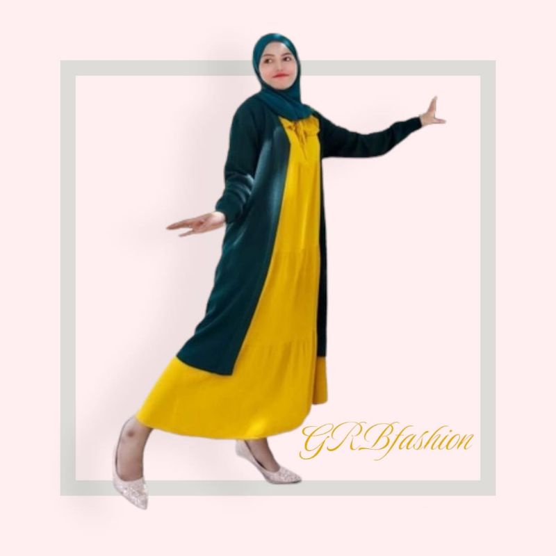 Long Cardigan BALONY OVERSIZED / Cardy Wanita Rajut Halus Premium Fit To XL-2