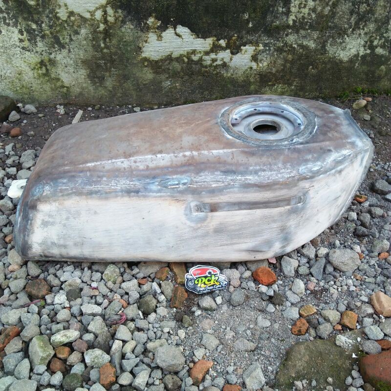 tangki GL 100 bahan drem tutup ninja tanpa tutup