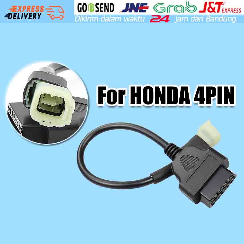 Honda 4 Pin Kabel Scan Adapter OBD2 OBD 2 Motor OBD2 to 4 Pin Diagnostic Adapter Cable