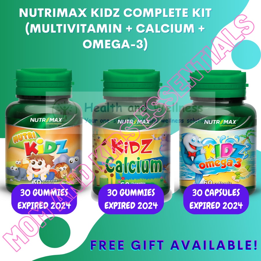 Jual NUTRIMAX KIDZ KIT NUTRI KIDZ MULTIVITAMIN KIDZ CALCIUM KIDZ OMEGA