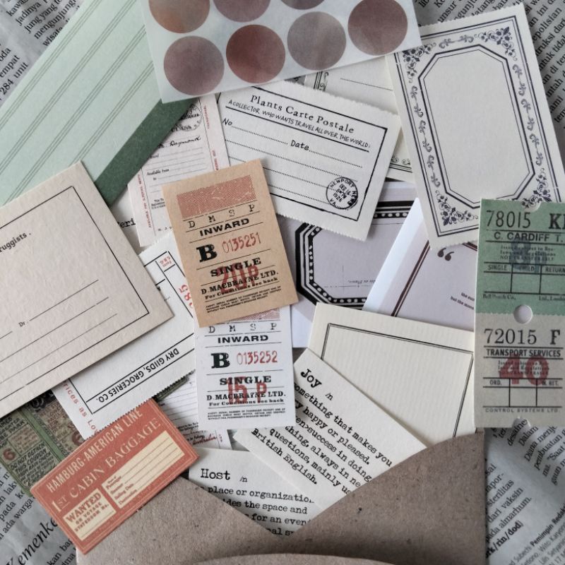 journaling kit ephemera pack edition paper bundle mail kit - penpal kit