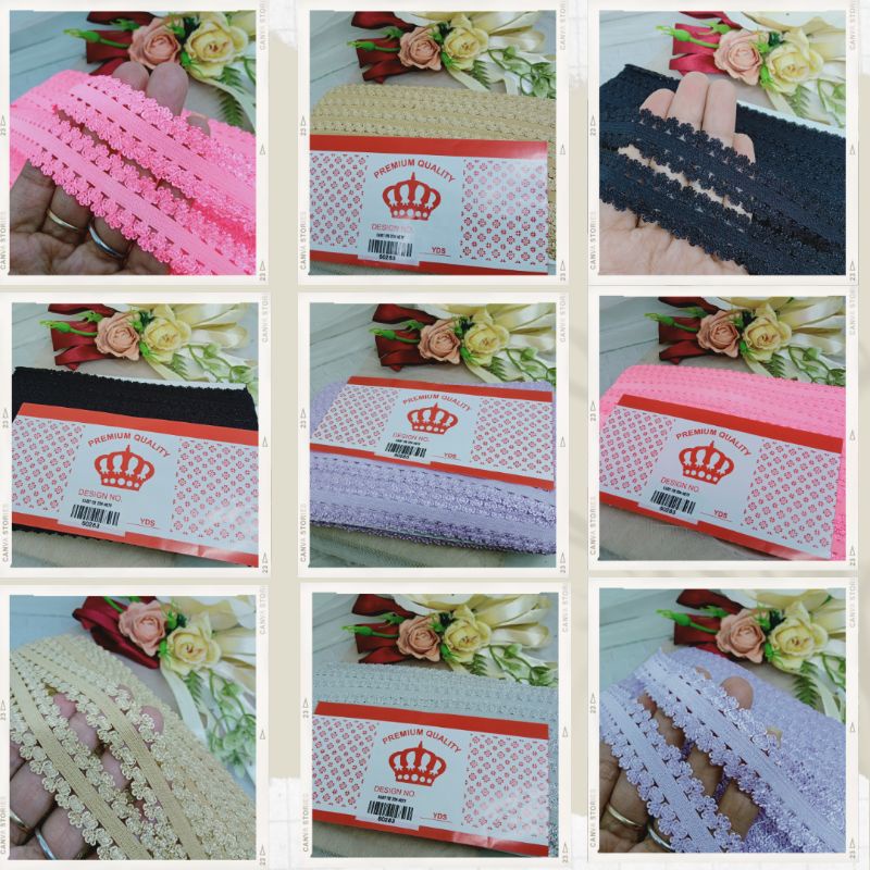 karet foe /karet elastis motif /karet bandana