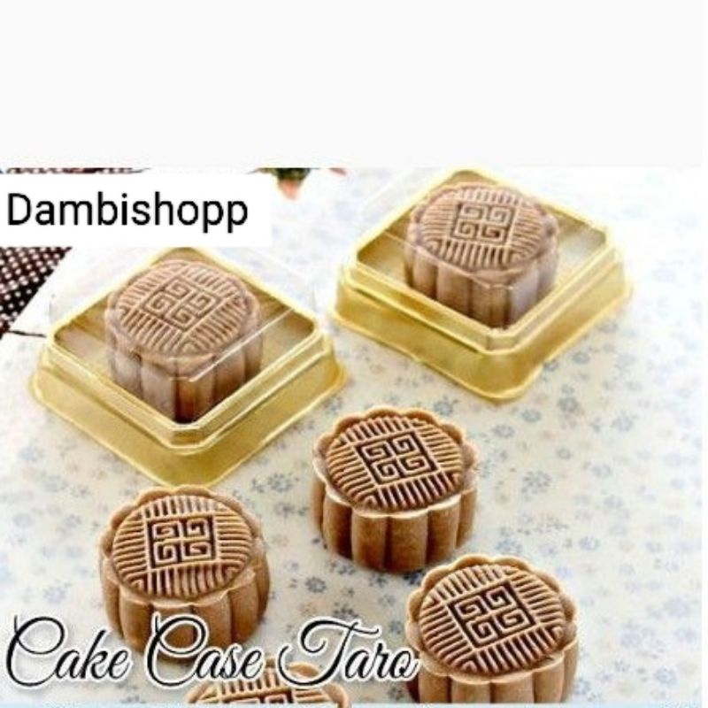 MOONCAKE / COOKIES TRAY + TUTUP - ALAS GOLD ISI 10 PCS