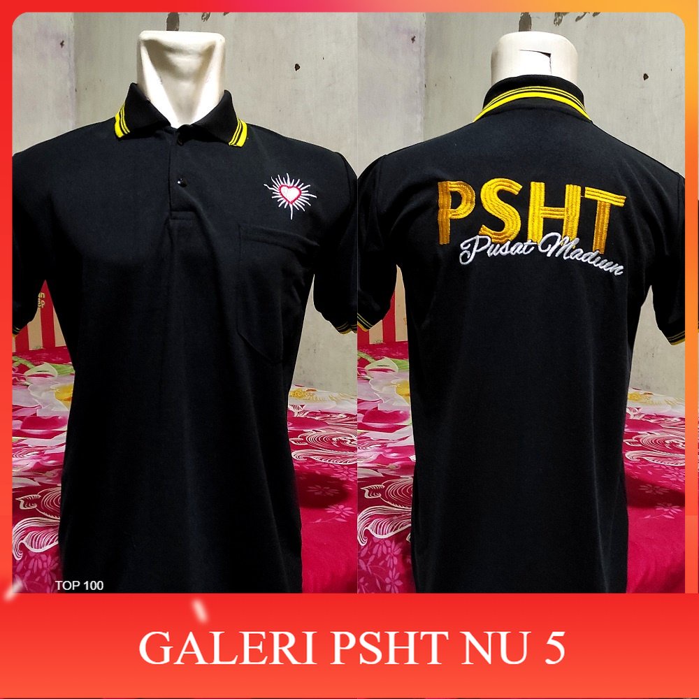 ATRIBUT PSHT- Baju Kaos PSHT SH Terate Krah Polo Pusat Madiun Bordir Simpel Murah  Distro Keren Terb