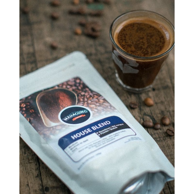 

Kopi Houseblend Robusta 70 : Arabika 30 Biji sangrai / Bubuk 250gr