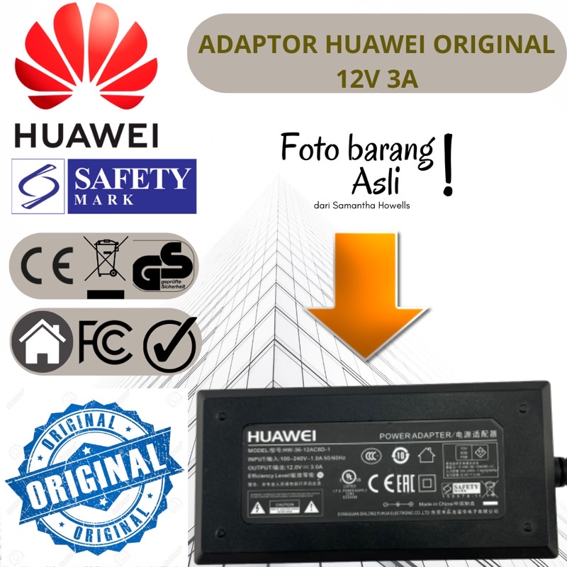 HUAWEI original Switching power adaptor portable adaptor 12V 3A