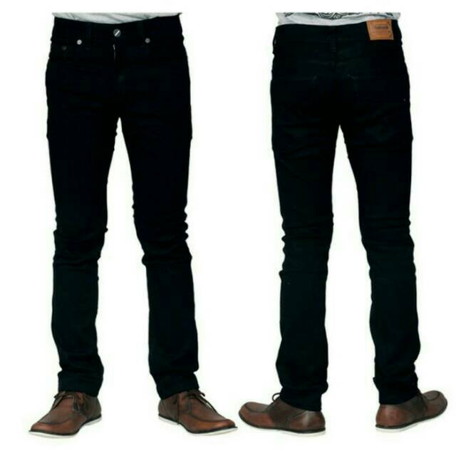 Celana Panjang Pria Hitam RC Jeans Skinny Cowok Stretch 27-38 NR_Outfit Official COD