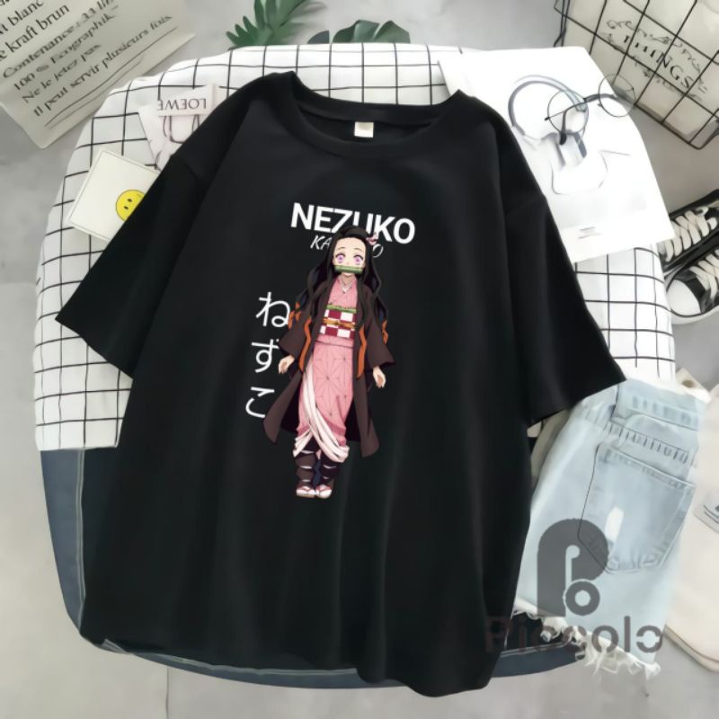 baju kaos anak anak Kitana Kimetsu No Yaiba / Baju Kaos Demon Slayer Nezuko Zenitsu t shirt