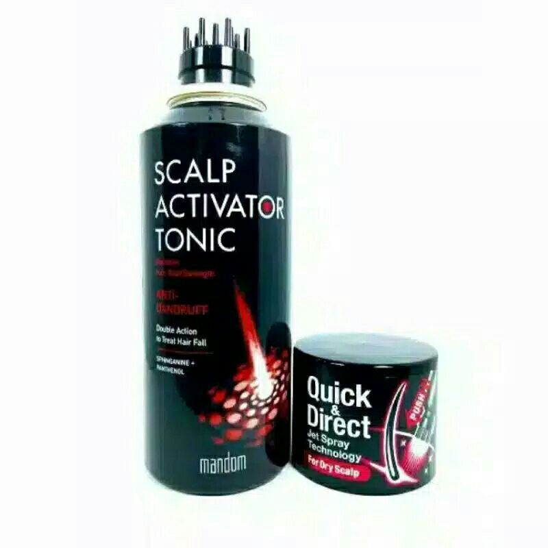 MANDOM JET SPRAY SCAPLP ACTIVATOR HAIR TONIC 150ML ORIGINAL 100%