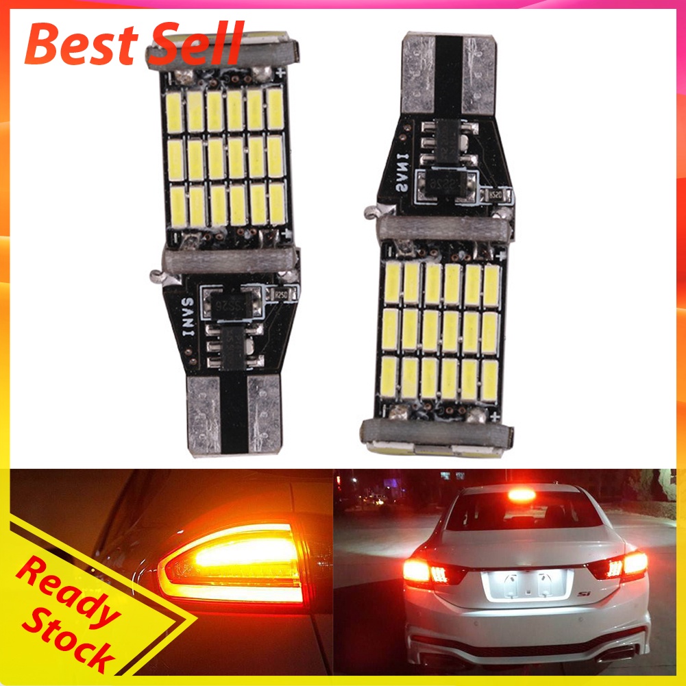 T15 W16W LED Car Reverse Light Bulb Canbus 4014 45 SMD 12V Turn Signal Lamp