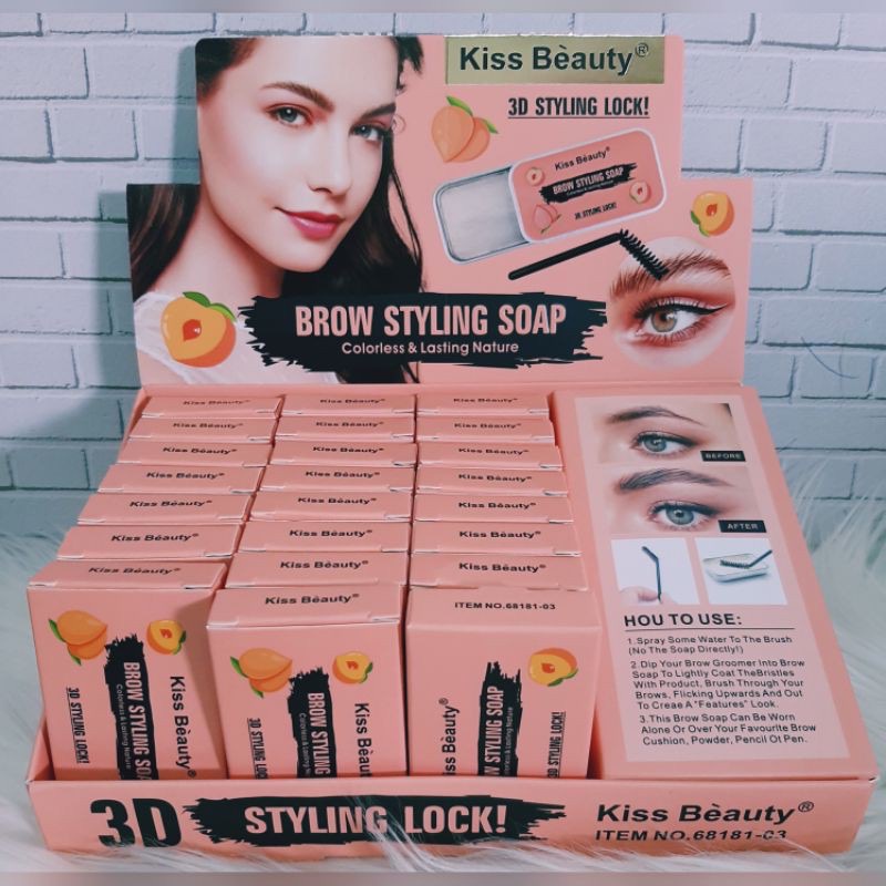 LUCKYMALL BROW 3D STYLING SOAP KISS BEAUTY NO.68181 PER PCS