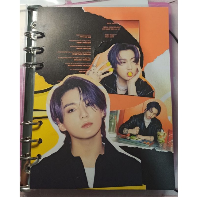 

binder cover decor bts