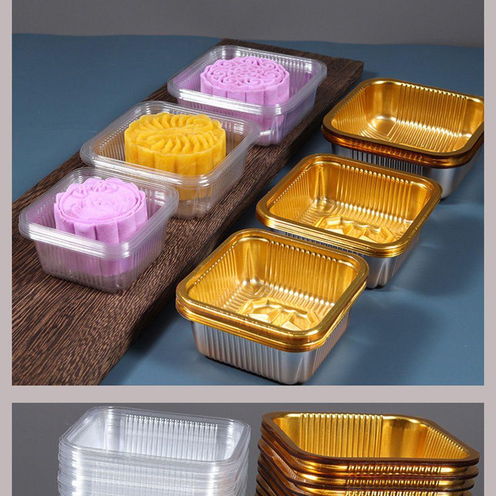 Solighter 100pcs Moon Cake Tray Inner DIY Dekorasi Kue Permen Salver