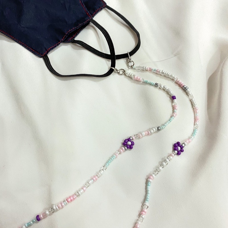 strap masker / strap / strap masker kalung / kalung masker / aksesoris masker / strap masker manik