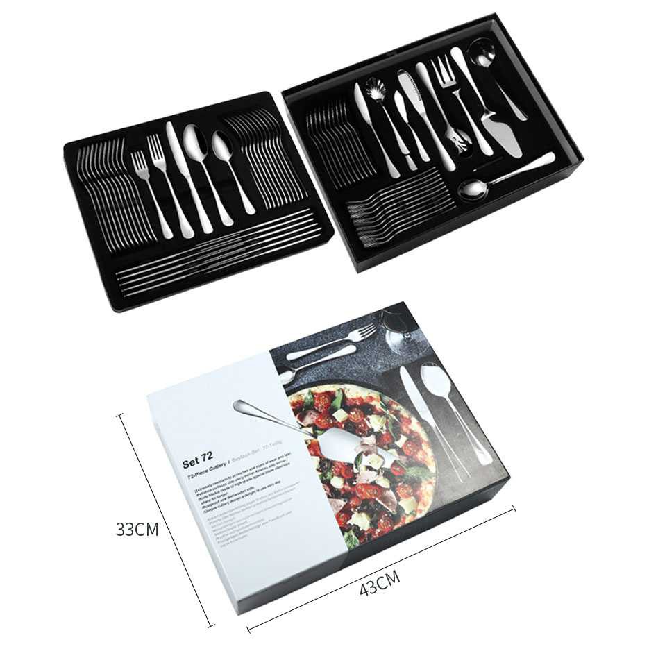 Cutlery Set Perlengkapan Alat Makan Sendok Garpu Pisau Peralatan Kuliner Travel Stainless Steel