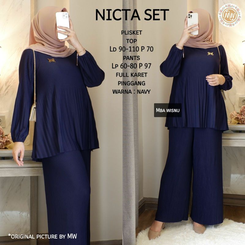 Setelan Plisket Wanita NICTA SET BY MW