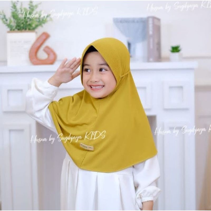 Jilbab Anak Bergo Maryam Pet Tali Anak TK Hijab Instan