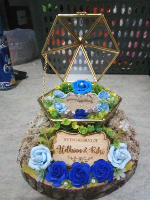 Tempat Cincin /terarrium Ringbox /ringbearer/ Tempat Maskawin/tempat Cincin Rustic /terarrium Rustic