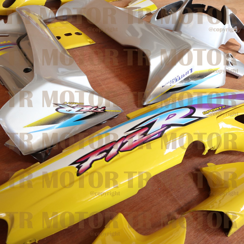 Cover Body Fizr F1zr Limited Edition Kuning Silver Full Set Halus Cover Bodi Yamaha Fiz r