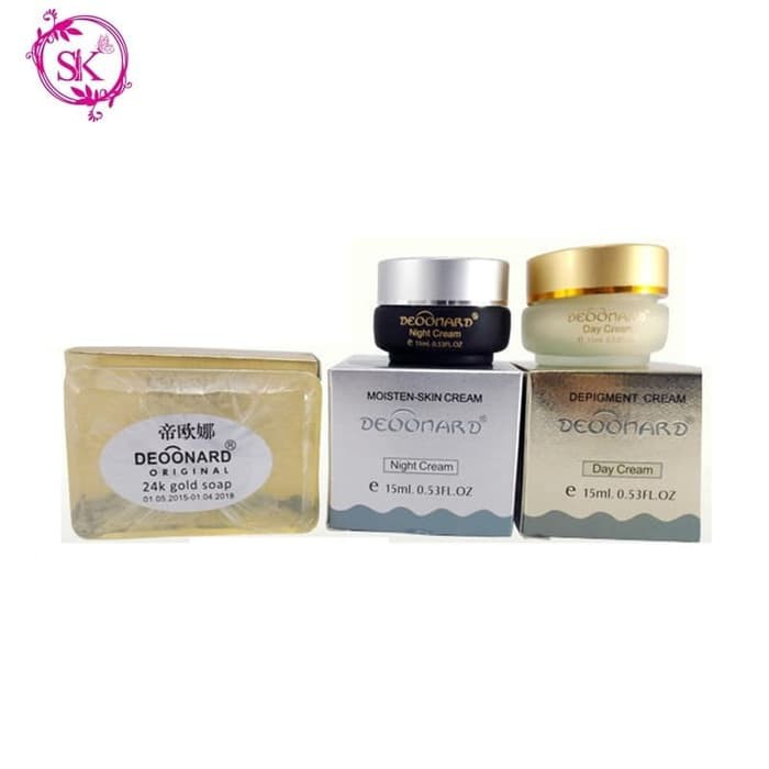 CREAM DEOONARD GOLD SET + SABUN DEOONARD GOLD