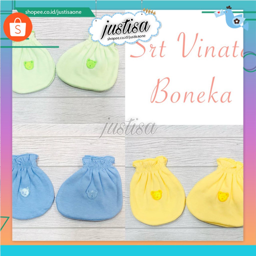 Promo !! 3PCS Sarung tangan kaki bayi vinata boneka-sarung tangan vinata boneka-sarung tangan bayi murah