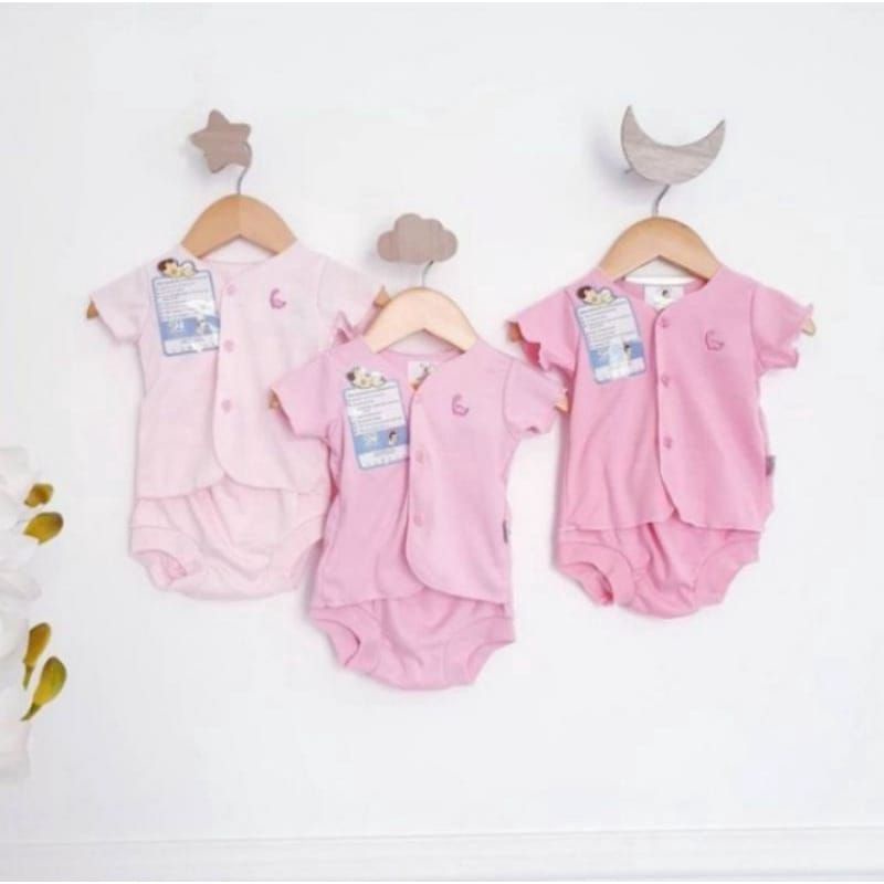 3stel_BABY HAI setelan pendek bayi polos baby hai choco series/ setelan pendek bayi boy &amp; girl polos soft cotton / setelan baby hai pendek polos new born