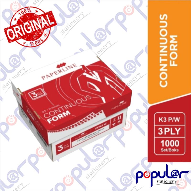 

Kertas CF Paperline K3 Perforasi